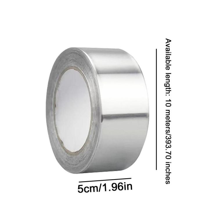 aluminum-foil-tape-high-temperature-resistance-waterproof-oil-proof-sticker-thicken-butyl-tape-smoke-exhaust-pipe-sealing-tape-adhesives-tape
