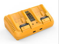 NEW high quality เหมาะสำหรับ dewalt เต๋อเว่ย 12V-18V6A เครื่องชาร์จเครื่องมือไฟฟ้า DCB102 มีคู่ USB