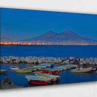 Mountain Bay City Of Italy Canvas Design | โปสเตอร์พิมพ์ตกแต่งสำหรับบ้านและสำนักงานผ้าใบพิมพ์1ชิ้นภายในกรอบหรือไร้กรอบ