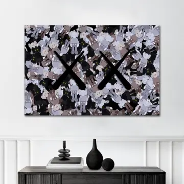 Walls Decor Prints - Creative Unique Canvas Art - KAWS Louis Vuitton