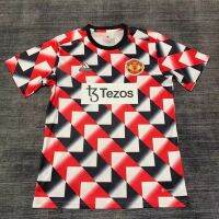 T SHIRT   เสื้อกีฬาแขนสั้น ลายทีมฟุตบอล ManchesterS United 22 23 ชุดเยือน คุณภาพสูง สําหรับผู้ชาย