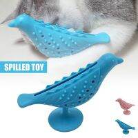 Cat Silicone Birds Shape Molar Toys Smart Interaction Suction Cupbite Grinding Cat Silicone Birds Shape Molar Toys Hot Sale