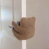 【LZ】tripod countryside17de5 Door Stoppers  Fashion Comfortable Touch Prevent Slamming  Bear Doll Wall Protection Children Door Stopper Household Use