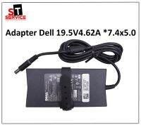 Adapter DELL 19.5V 4.62A หัวขนาด 7.4*5.0mm ของแท้ (ตัวแบน)