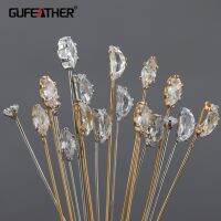 [Hot A] M1006 Gufreather,เครื่องประดับอัญมณี,ตัวเชื่อมต่อ,ผ่านการเข้าถึง,ปราศจากนิกเกิล,ชุบโรเดียมทอง18K,ทองแดง,การทำเครื่องประดับแบบทำมือ,10ชิ้น/ล็อต