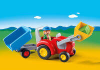 Playmobil 6964 1.2.3 Tractor with Trailer 123 รถแทรกเตอร์พร้อมรถพ่วง