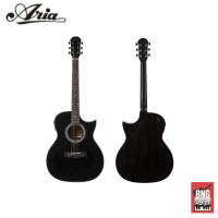 กีตาร์โปร่งไฟฟ้า ARIA 201-CE BK แอเรีย Electric Acoustic Guitars