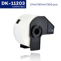 【support】 Gadget Lab Bd CIDY ใช้ได้กับฉลาก DK-11203 DK 11203ขนาด17*87มม. เหมาะสำหรับเครื่องพิมพ์ฉลาก Brother กระดาษสีขาว DK11203 DK-1203