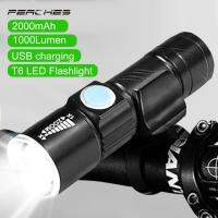 2023 NEW 1000 Lumen Bike Bicycle Light Set Powerful Flashlight 3 Modes Usb Zoom Led Waterproof Bike Light Front Lamp Bicycle Accessories