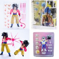 หุ่นอนิเมะดราก้อนบอล SHF Gogeta Son Goku ซุนโกฮังโกคู SSJ4ชุดหุ่นพีวีซีโกคูโมเดลแกะสลักของเล่นของขวัญตุ๊กตา