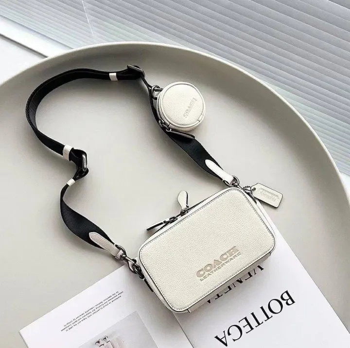 Original Coach Charter Slim Men's Crossbody Bag C6290 Chalk Lazada PH