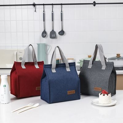 Portable Lunch Bag Thermal Insulated Lunch Box Tote Cooler Bag Picnic Bento Pouch School Food Storage Container For Kids Women