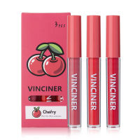 Lorzi VINCINER 3ชิ้นลิปสติกเนื้อแมทกำมะหยี่ลิปเคลือบริมฝีปากกันน้ำลิปเคลือบริมฝีปากคงทนขายดีลิปกลอส