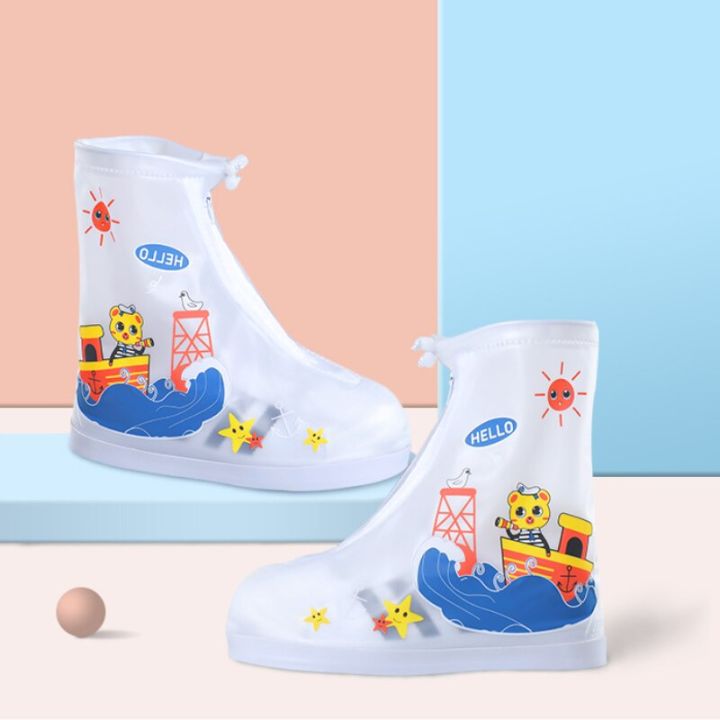 rain-shoes-covers-for-kids-waterproof-pvc-rubber-non-slip-cartoon-alligater-zip-reusable-rain-boots-non-slip-water-shoe-covers-shoes-accessories