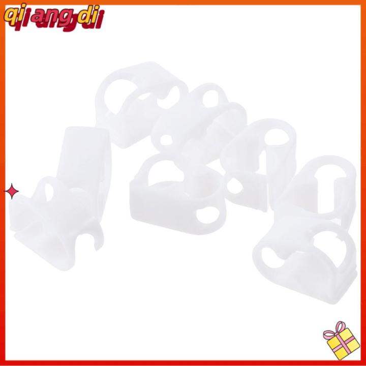 QIANGDI 8pcs Plastic Tubing Clamps 5Sizes White Flow Control Clamp Laboratory Pinch Valve