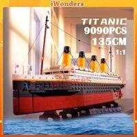 Titanic MOC บล็อกตัวต่อเรือ ยาว 135 ซม.ของเล่น RC LED MOC/10294 ของขวัญ สําหรับผู้ใหญ่ เด็กผู้ชาย เด็กผู้หญิง