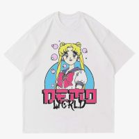 ข้อเสนอพิเศษ ขายKAOS ANIME VINTAGE - SAILORMOON | T-SHIRT WHITE ANIME STREETWEAR | BAJU PUTIH （S-5XL）S-5XL