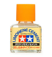 87134 TAMIYA  LIMONENE CEMENT (EXTRA THIN) 40ml กาวสำหรับการทำโมเดลพลาสติกฝาส้ม กลิ่นเลม่อน