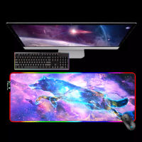 Mouse Pad Large Backlit Mat Rgb Mousepad Xxl Gaming Laptop Computer Desk Starry Sky Mause Ped Pc Gamer Diy Mice Keyboards Office