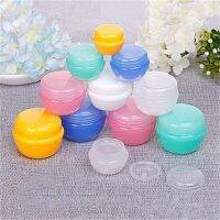 1PC Mini Plastic Translucent Face Cream Pots Refillable Bottles Lip Balm Jar Travel Size Empty Container Inner Lid Makeup Tools