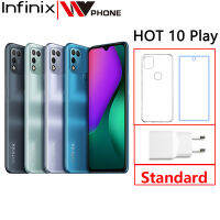 Global Version Infinix HOT 10 PLAY Smart Phone 2GB 32GB 4GB 64GB 6.82 HD+ Display 6000mAh Helio G25 G35 MobilePhones