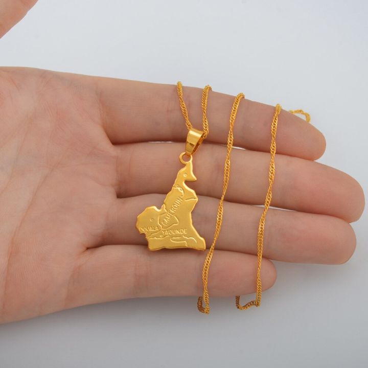 anniyo-cameroon-map-pendant-necklace-chain-45cm-or-60cm-gold-color-jewelry-woman-africa-cameroun-007510-electrical-connectors