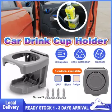 1* Car Beverage Holder Folding Cup Holder Beverage Holder Universal Black