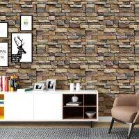 3D Brick Wallpaper Self adhesive Outdoor Waterproof Moisture Proof Wall Paper Living Room Kitchen Decor Stone Effect Vinyl Films