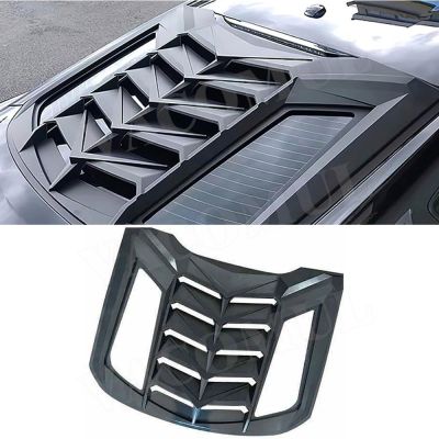 Rear Window Louver Car Decorations Case for Ford Mustang 2015-2022 Auto Air Outlet Shutters Grill Cover Frame