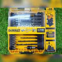 DEWALT ชุดดอกไขควง ดอกสว่าน รุ่น DT70708 (25ชิ้น/ชุด) พร้อมปลอกแม่เหล็ก+กล่องเก็บ wsang ดอกไขขวง