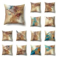 【CW】❁  Marble Texture Print Cushion Cover Pillowcases Pillowslip Throw Pillows Covers Multicolor Supplies