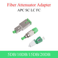 1ชิ้นตัวลดทอนสัญญาณใยแก้วนำแสง APC Sc/fc/lc 0DB-20DB อะแดปเตอร์ใยแก้วนำแสงโหมดเดียวโหมด APC ตัวผู้ไปยังคอนเนคเตอร์ตัวเมีย3DB/5DB/7DB/10DB/15DB/20DB