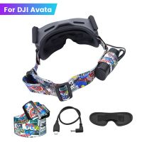 Adjustable Battery Strap Headband Kerchief for Googles 2 Charging Cable Lens Cover for DJI Avata Goggles 2 Accessories