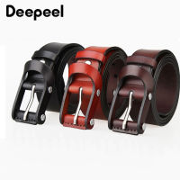 Deepeel 3.8*105-145cm Mens First Layer Cowhide Belt Handmade Genuine Leather Anti-allergy Pin Buckles Belts Apparel Accessories