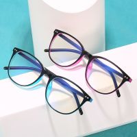 ✱○ↂ 1PC 3Colors Blue Light Computer Reading Glasses Women Men Round Reading Presbyopic Flat Glasses Computer Blue Filter