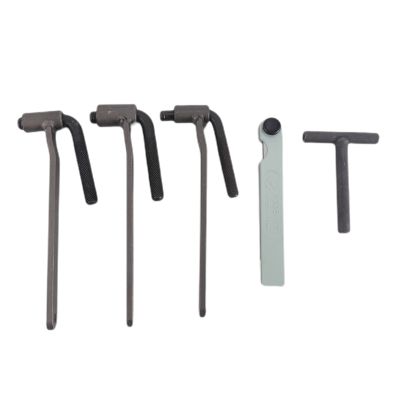 5Pcs/Set Universal Motorcycle Engine Valve Adjustment Tool Valve Screw Wrench 8-10mm T Type Spanner 0.1-2mm Feeler Gauge