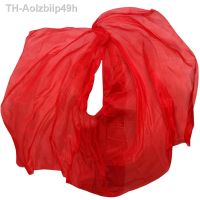 Aolzbiip49h จริงผ้าไหมจีน Veil Shawl ผู้หญิงผ้าพันคอเครื่องแต่งกายอุปกรณ์เสริมที่กำหนดเองทำด้วยมือย้อมผ้าไหม Belly อุปกรณ์เสริม