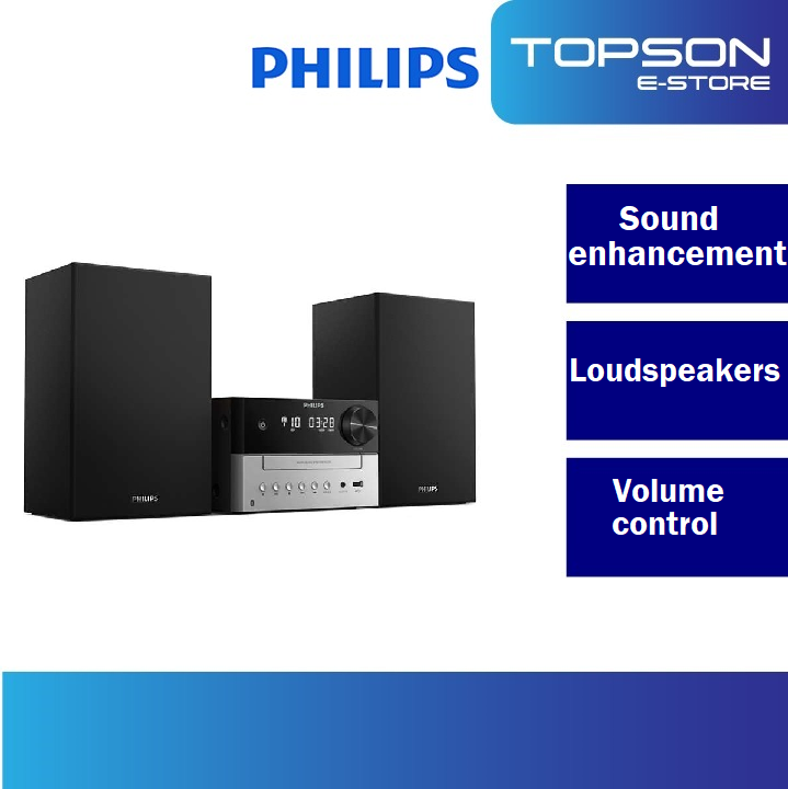 Philips Hifi Speaker Bluetooth® Micro Music System (CD, MP3-CD, USB, FM ...