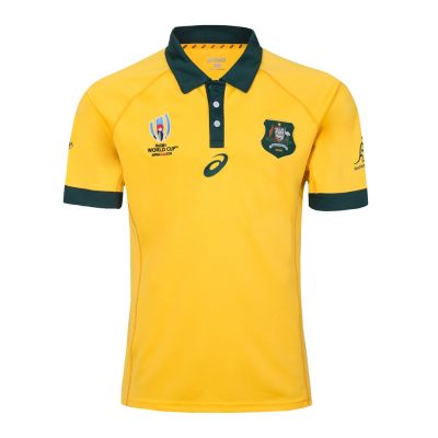 High quality 2019 Australia Rugby World Cup Jersey Australia Polo Jersey Japan Rugby World Cup Jersi