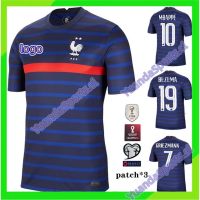 2022 2023 Newest เสื้อกีฬาแขนสั้น ลายทีมชาติฟุตบอล France Fans Issues - 21 22 World Cup ชุดเหย้า สําหรับผู้ชาย