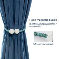 【CW】 Magnetic Curtain Clip Simplicity Durable Holders Tie Back Buckle Hanging Punch