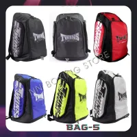 Twins Special Backpack Bag-5 Black Navy Red Gray Green Muay Thai Boxing Equipment MMA K1 Kickboxing ทวินส์สเปเชี่ยล กระเป๋าเป้สะพายหลัง