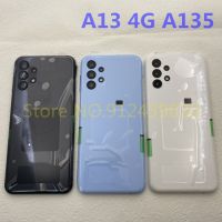 เคส A13ของแท้เหมาะสำหรับ Samsung Galaxy A13 4G 2022 A135ฝาหลังแบตเตอรี่พร้อมอะไหล่ซ่อมเลนส์กล้องถ่ายรูป