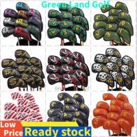 2023 NEW for❄♦✗ [12pcs/set]Golf Club Cover Golf Iron Covers PU Leather Embroidery process Golf Club Head Covers Golf Club Iron Head Protector Golf Accessories