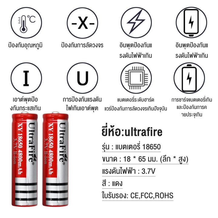 100-ของแท้-ไฟฉายแรงสูง100000lm-ไฟฉาย-ต้นฉบับultra-fire-100000lm-t6-ไฟฉายledอัลตร้าไฟฉายสว่าง-18650-แสงทำงานแบบพกพากันน้ำ-portable-waterproof-5-modes-with-rechargeable1-battery-charger-high-performance