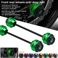 ۞ 2023 Motorcycle Front Rear Axle Fork Wheel Falling Protector Crash Sliders Cap For Kawasaki Z650 Z750 Z900 Z900RS Z750R Z750S