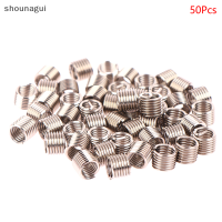 shounagui 50pcs Wire Thread INSERT M6 X 1.0 1.5D แทรก helicoil Wire Thread Repair INSERT