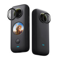 2Pcs กล้องแอคชั่นแคมเมราเลนส์ป้องกันแสงคู่เคลือบสำหรับ Insta360 ONE X2 Vlog Studio