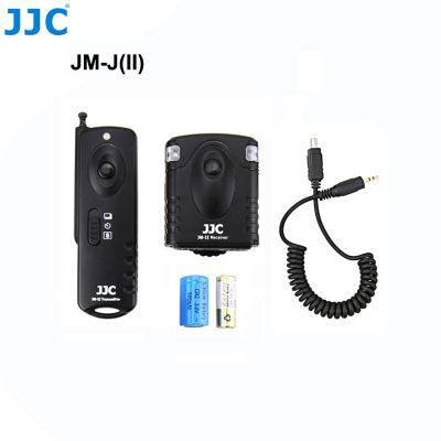 JM-JII ตัวปล่อยชัตเตอร์กล้อง JJC JM-JII 433Mhz 16 Radio Channels ควบคุมระยะไกลสำหรับไร้สาย OLYMPUS OM-1 OM-D E-M5 II E-M1กล้อง III
