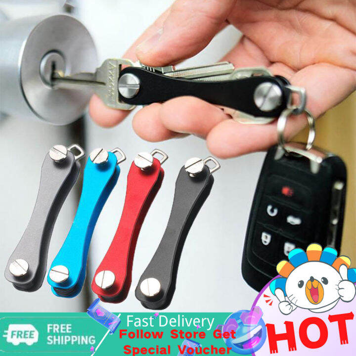 ELENXS Key Clip Compact Keychain Pocket Organizer Car Smart Keys Chain